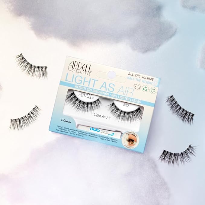 Ardell Light As Air 522 Lashes 2 Pairs + 1 gram DUO Pipette