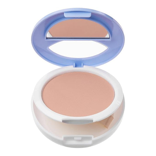 Ruby Kisses No More Blemish Face Powder with Salicylic Acid Korean Makeup Matte Finish Full Coverage Pressed Powder (Buff Beige)
