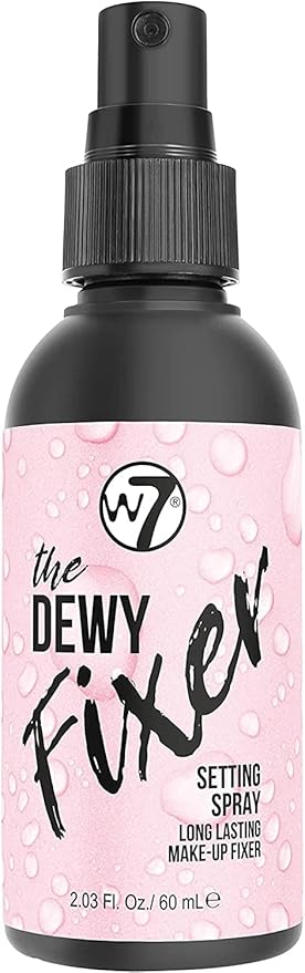 W7 The Fixer Duo - Makeup Setting Spray 2Pcs Set - Dewy & Matte Finishes For Fixing Professional Makeup