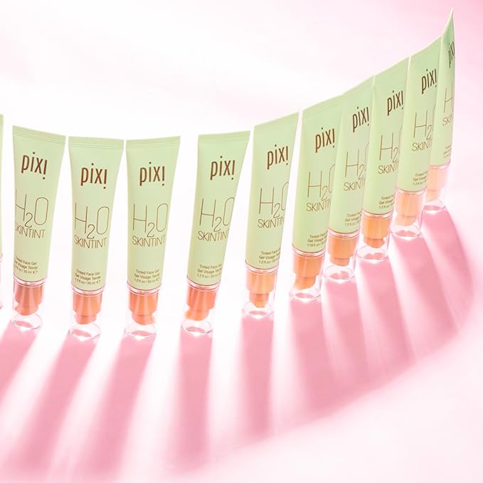 Pixi Beauty H2O SkinTint Tinted Face Gel, 1.2 fl oz / 35 ml, Tan