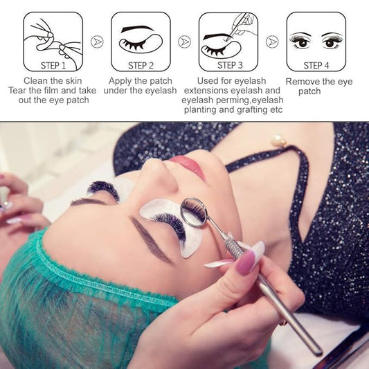 110 Pairs Under Eye Pads Gel Patch, Hydrogel Lash Patches Set for Eyelash Extension Supplies Tools