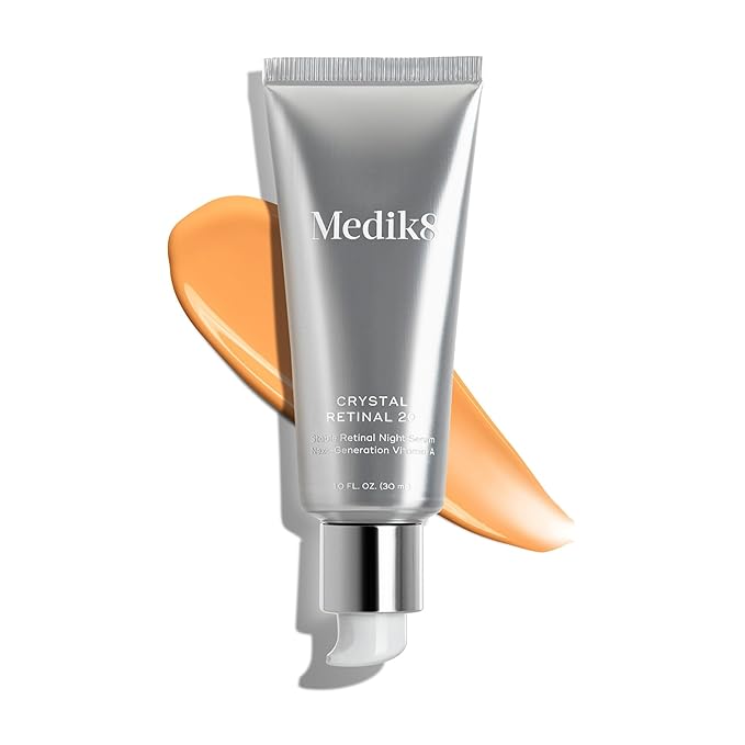 Medik8 Crystal Retinal 20 - Firming Skin Regenerating Retinaldehyde Serum - Smoothing Wrinkle Repair Recipe - With Hyaluronic Acid, Vitamin E - 1 oz