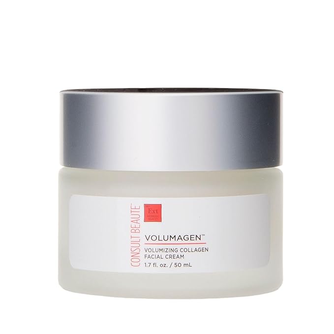 Consult Beaute VOLUMAGEN Volumizing Collagen Facial Cream with Hyaluronic Acid, Anti-Aging, Skin Plumping Moisturizer, Hydrates & Boost Elasticity, For Face, Neck and DΓ©colletΓ© 1.7 oz