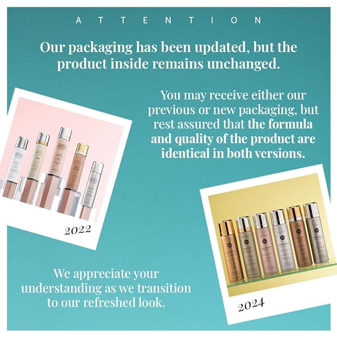 MagicMinerals AirBrush Foundation by Jerome Alexander β 2pc Set with Airbrush Foundation and Kabuki Brush - Spray Makeup with Anti-aging Ingredients for Smooth Radiant Skin - Bright Light