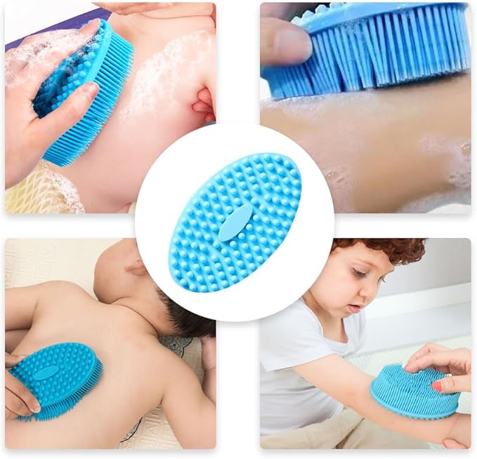 Silicone Body Scrubber Multipurpose Silicone Loofah Exfoliating Bath Brush Comfortable Silicone Body Scrubbers for Use in Shower Silicone Massage Brush for Women Men Daily Use