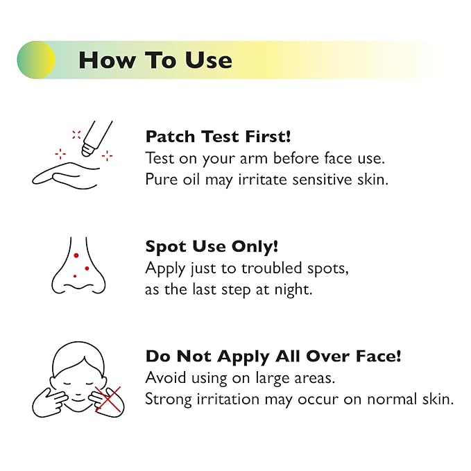 Teatree oil Roll-On 100% Spot Care for Acne Treatment - Gentle on Sensitive Skin, Targets Acne Pimples, Blemishes, and Zits. Face and Skin Spot Care Treatment for Acne, 0.18oz.