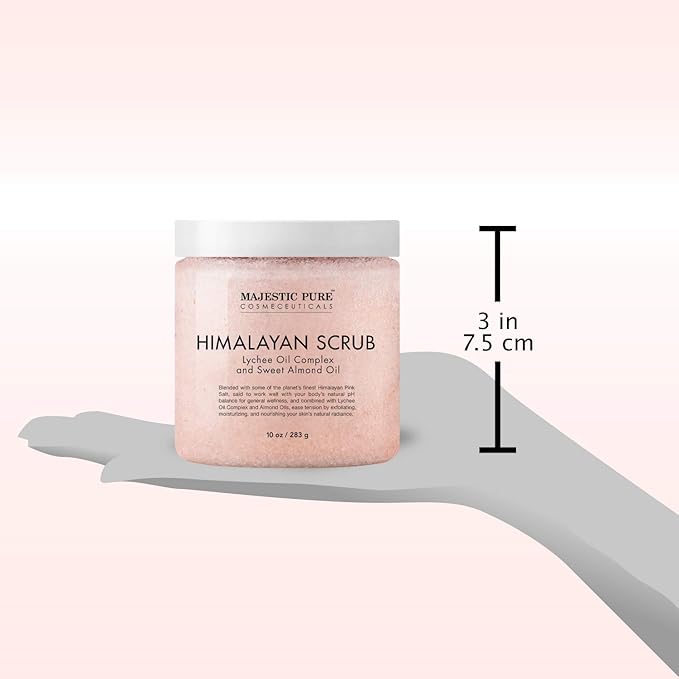 Majestic Pure Himalayan Body Scrub and Tea Tree Scrub Bundle β Body and Foot Scrub Combo set