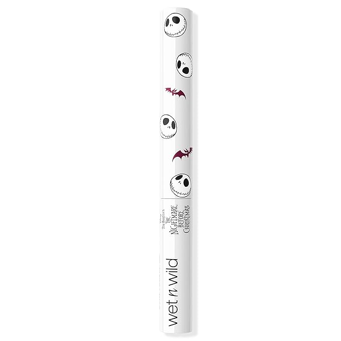 wet n wild Nightmare Before Christmas Matte Liquid Eyeliner, Ultra-Matte Rich Pigment, Easy Precision Flexible Brush Tip, Travel-Friendly, Cruelty-Free - Bone Daddy