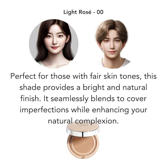 BiBi NOVA Velvet Finish All in 1 Cushion Foundation Refill βLong Lasting, Full Coverage for All Skin Types (0.67oz) (02 Beige)
