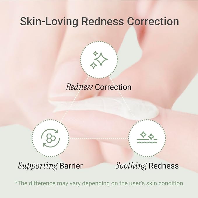 Meebak Cica Redness Solution Cream Lite | Green Color-Corrector | CC Cream w/Niacinamide | Tinted Moisturizer - Fair to Medium Skin