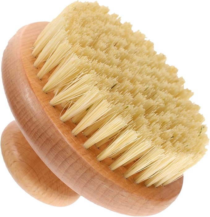 Bath Exfoliating Brush for Skin Scrubbing Handheld Shower Cleaner with Round Handle for Back Massage Lightweight and Compact Design for Home Bath Body Care