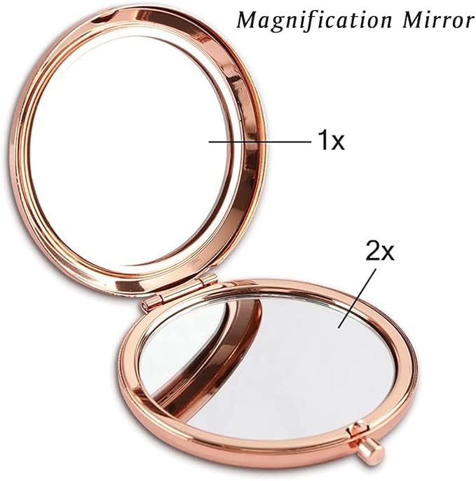Personalized Gifts for Women Girls, Inspirational Compact Mirrors, 2025 Graduation Gifts for Her, Unique Mothers Day Birthday Gifts for Mom Sister Wife Daughter Niece, Friendship Gifts for Friends