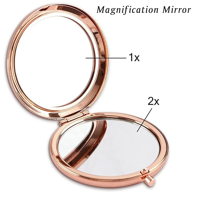 Aunt Gifts from Niece Nephew, Personalized Compact Mirror, Sentimental Mothers Day Birthday Gifts for Auntie, Unique Aunt Present
