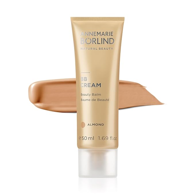 ANNEMARIE BΓRLIND - BB CREAM - almond - tinted, moisturizing & balancing beauty balm, facial care with macadamia nut oil, light coverage, vegan 1.69 Fl. Oz.