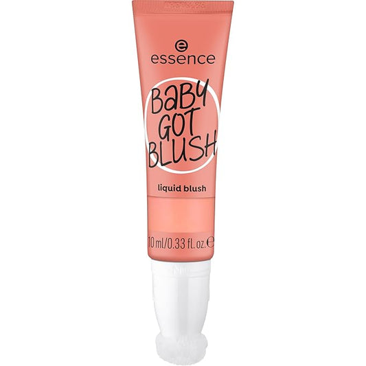 essence | Baby Got Blush Liquid Blush | Lightweight, Buildable, Radiant with Sponge Applicator | Vegan & Cruelty Free (40 | Coral Crush)