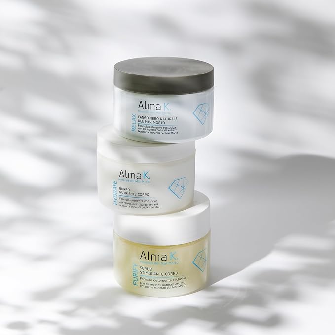 ALMA K Natural Dead Sea Black Mud Mask - Dead Sea Mud Mask for Women - Beauty Mask - Organic Mud Mask for Body - Natural Skin Care Products - 15.2 oz