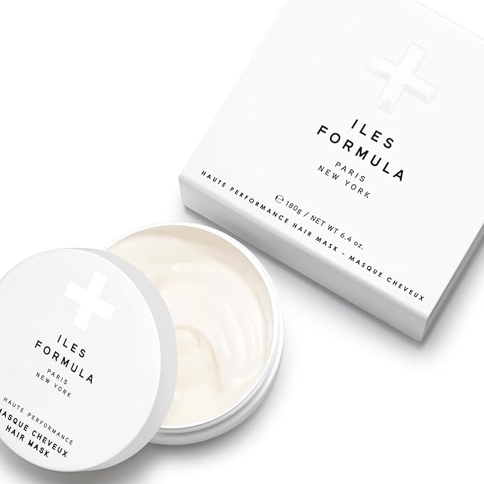 ILES FORMULA Hair Mask β Deep Conditioning Hair Treatment for Dry, Damaged, Frizzy Hair - Lightweight Hair Repair Mask with Tucuma Butter, Macroloba Seed, Vitamins B5 & E | Hydrating, Color-Safe
