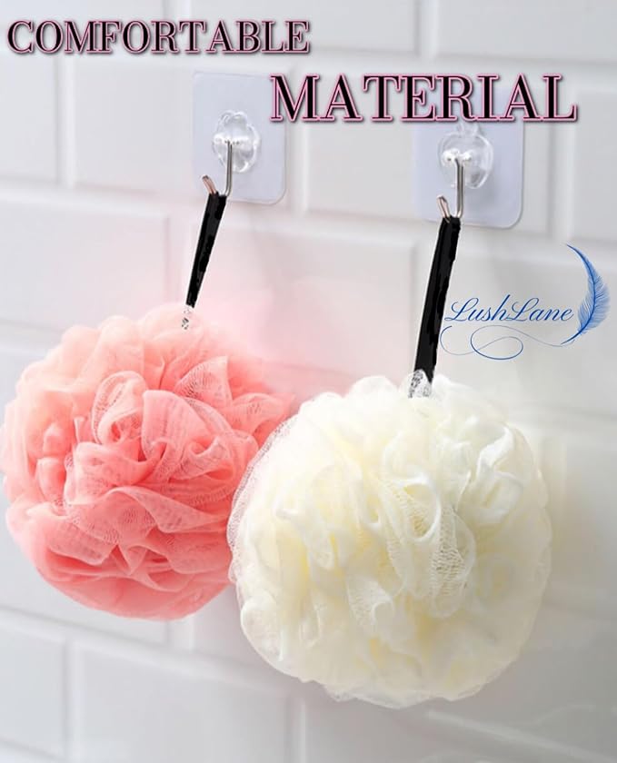 Bath Loofah Pack Sponge of 6 - Exfoliating Shower Sponge Bath Shower Loofah Sponge Body Wash Loofahs Bath Sponge Bath Pouf Body Pouf Scrubber loofah Sponge 6 - Exfoliating Shower Sponge Bath loofah