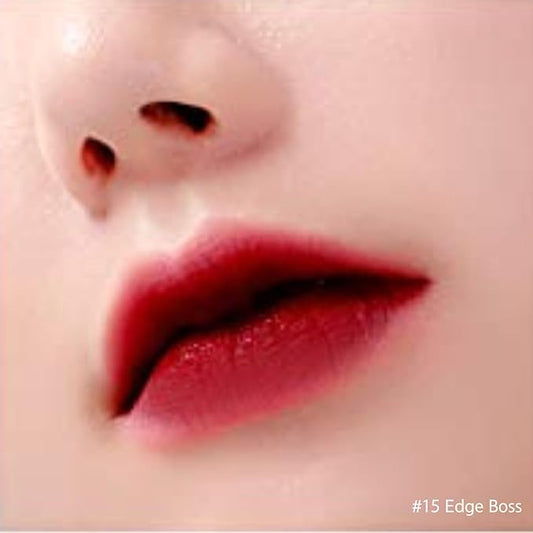 BBIA Last Velvet Lip Tint - Soft & Creamy Matte Finish Lip Stain, Blur Effect with Velvety Texture, Long-Lasting, High Pigment, Lightweight, Non-Drying, Korean Lip Makeup (15 EDGE BOSS)