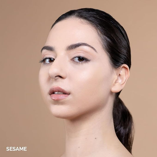 OFIR Skin Satin Medium Coverage Foundation | Lightweight Foundation Makeup with Vegan Formula | Blue Light Protection & Non-Creasing for Long-Lasting Wear | 1 FL OZ (Sesame - Light Neutral)