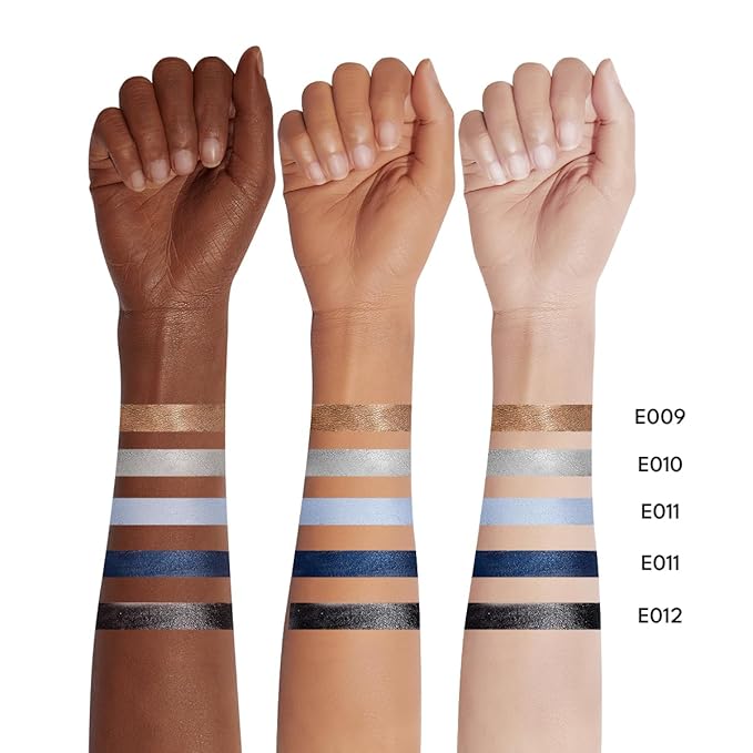 5PCS Eyeshadow Stick Set Metallic Shimmer Matte Cream Eye Shadow Eyeliner Brightener Pencil Crayon - Denim Blue