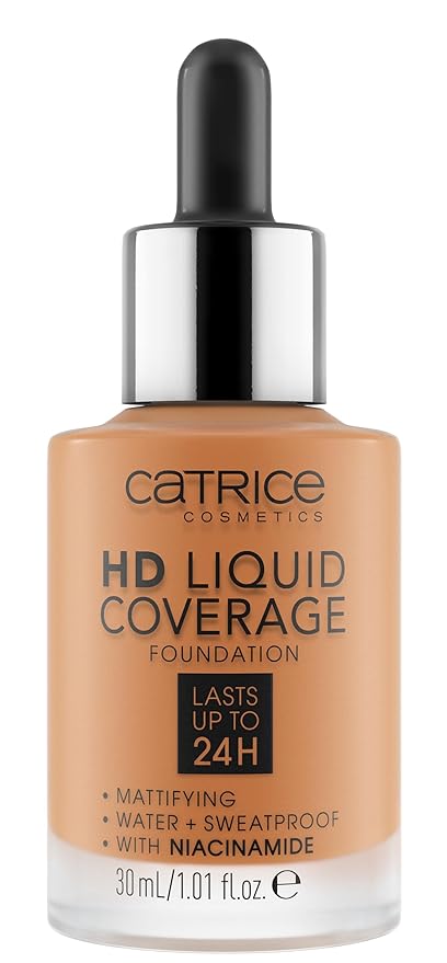 Catrice | HD Liquid Coverage Foundation | High & Natural Coverage | Vegan & Cruelty Free (070 | Toffee Beige)