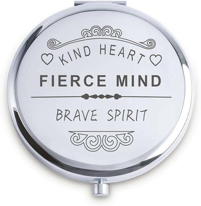 Personalized Gifts for Women Girls, Inspirational Compact Mirrors, 2025 Graduation Gifts for Her, Unique Mothers Day Birthday Gifts for Mom Sister Wife Daughter Niece, Friendship Gifts for Friends