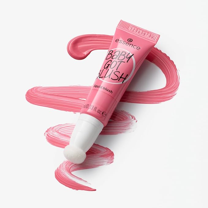 essence | Baby Got Blush Liquid Blush | Lightweight, Buildable, Radiant with Sponge Applicator | Vegan & Cruelty Free (10 | Pinkalicious)