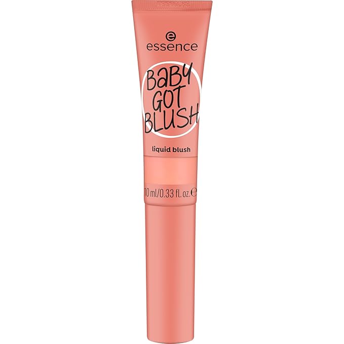 essence | Baby Got Blush Liquid Blush | Lightweight, Buildable, Radiant with Sponge Applicator | Vegan & Cruelty Free (40 | Coral Crush)