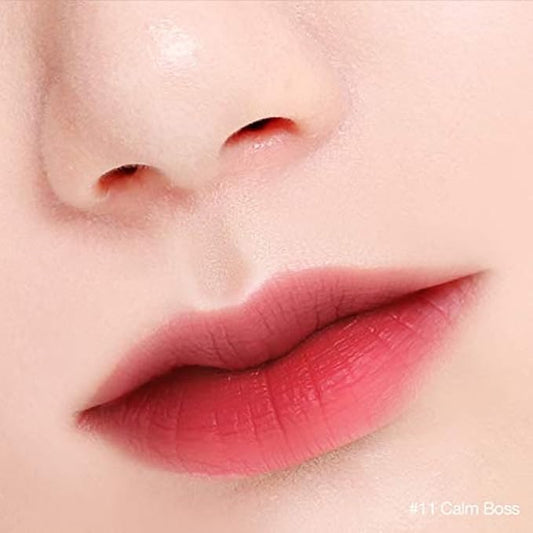 BBIA Last Velvet Lip Tint - Soft & Creamy Matte Finish Lip Stain, Blur Effect with Velvety Texture, Long-Lasting, High Pigment, Lightweight, Non-Drying, Korean Lip Makeup (11 CALM BOSS)