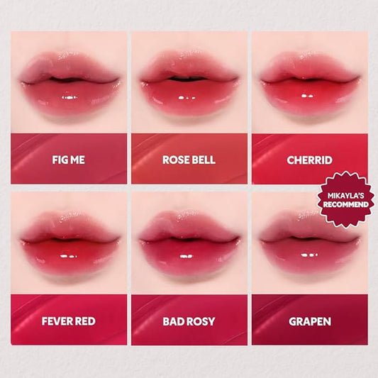 TIRTIR [*Mini Size Waterism Tinted Lip Gloss #05 Scotch Shot, 0.06 Fl Oz β Kiss Ready Lipgloss, 12H Long Lasting Non Sticky Natural Tinted Glow Korean Multiuse Cheek and Lip Tint for Women gift