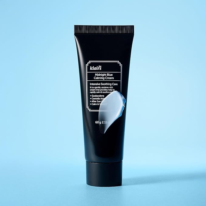 DearKlairs Midnight Blue Calming Cream β Soothing Face Moisturizer for Oily & Sensitive Skin, Redness Relief & Hydrating, Lightweight Texture, 1.01 Fl Oz