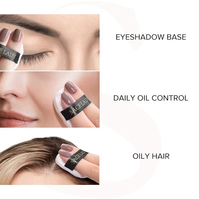 Oil Control Loose Powder Setting Make Up Waterproof Poreless Long Lasting Soft-Matte Face Powder Makeup, 0.32Oz (02)