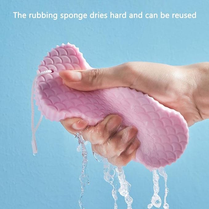 Super Soft Exfoliating Bath Sponge, Weicher Peeling-Badeschwamm Körper Peeling-Schwamm Tote Haut Entfernen Handbrause Massage für Kinder und Erwachsene