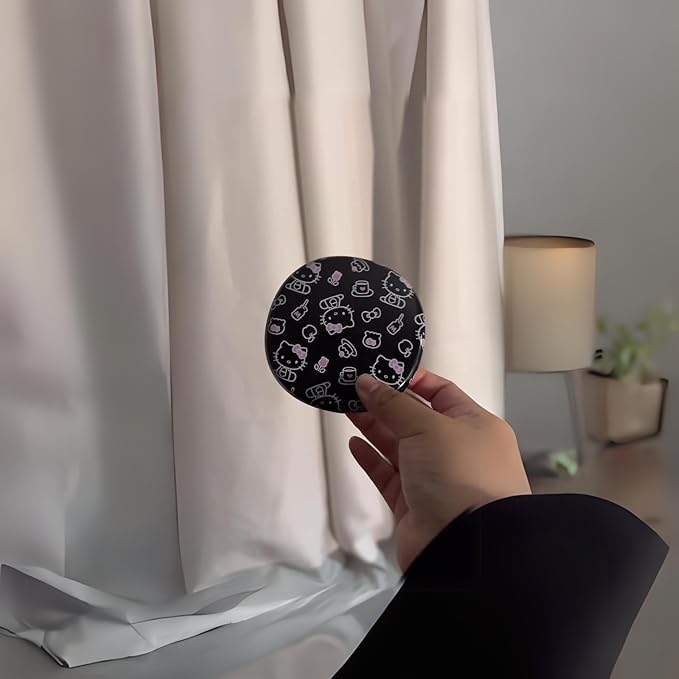 Impressions Vanity Hello Kitty The Favorites Compact Mirror with Light, Double Sided Cute Travel Makeup Mirror with Magnification, Soft Touch Button, and Adjustable Brightness