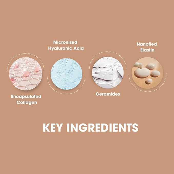 Consult Beaute VOLUMAGEN Volumizing Collagen Facial Cream with Hyaluronic Acid, Anti-Aging, Skin Plumping Moisturizer, Hydrates & Boost Elasticity, For Face, Neck and DΓ©colletΓ© 1.7 oz