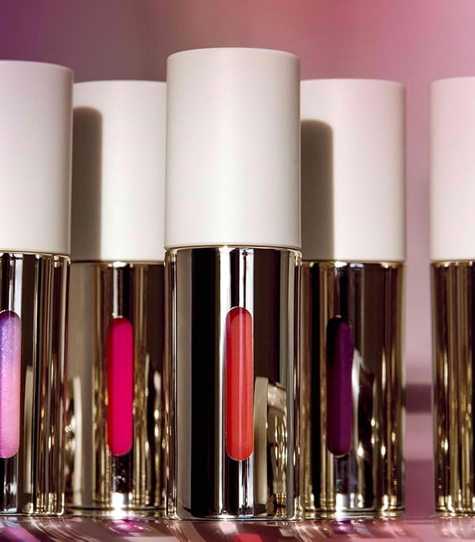 MAKE Beauty Serum Balm Hydrating Lip Oil. Vegan Moisturizing Lip Gloss with Plumping Effect. Lip Treatment Cream for Soft, Smooth, Shiny Lips - Shade, Pink Cerise