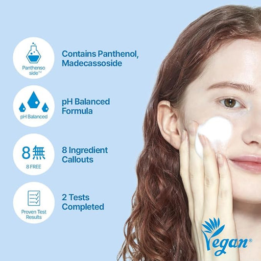 ETUDE SoonJung 5.5 Foam Cleanser, Face Wash for Sensitive Skin, Soft Bubble, Hypoallergenic Cleansing, Mild Deep Cleansing, Low pH Level, Panthenol, Madecassoside, Korean Skin Care, Beauty (5.1 Fl Oz)