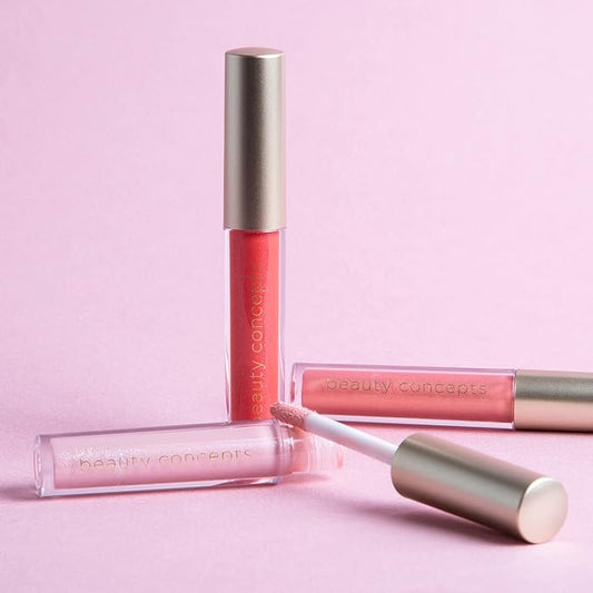 Beauty Concepts Lip Gloss Collection β Shimmering, Glossy Lip Makeup Set for a Radiant Finish, Pink and Red Collection