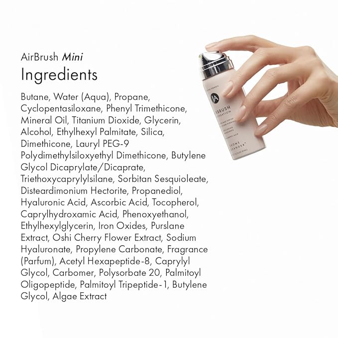 MagicMinerals AirBrush Foundation by Jerome Alexander, Mini Travel Size 1FL Oz, Easy Application Spray Makeup with Anti-aging Ingredients for Smooth Radiant Skin - Light