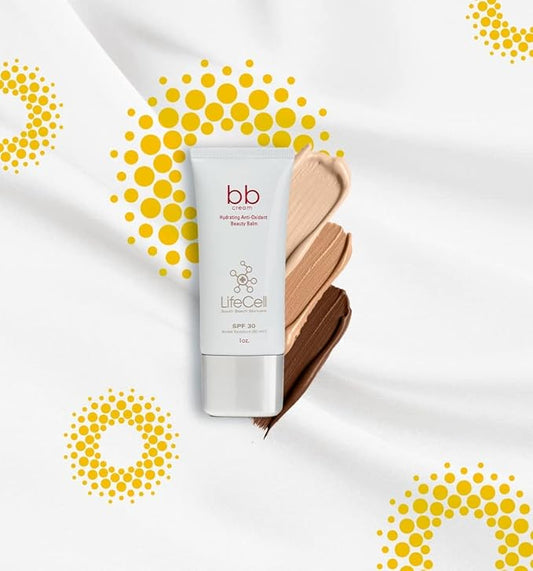LifeCell Hydrating Antioxidant SPF 30 Tinted Anti Aging BB Cream (1 oz, Medium)