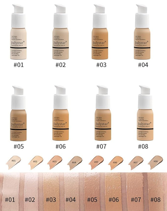 Liquid concealer Foundation Facial Cream Foundation Light and long-lasting liquid foundation Concealer foundation oil - 08#