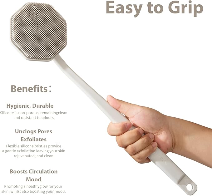 Back Scrubber & Body Scrubber - Stone
