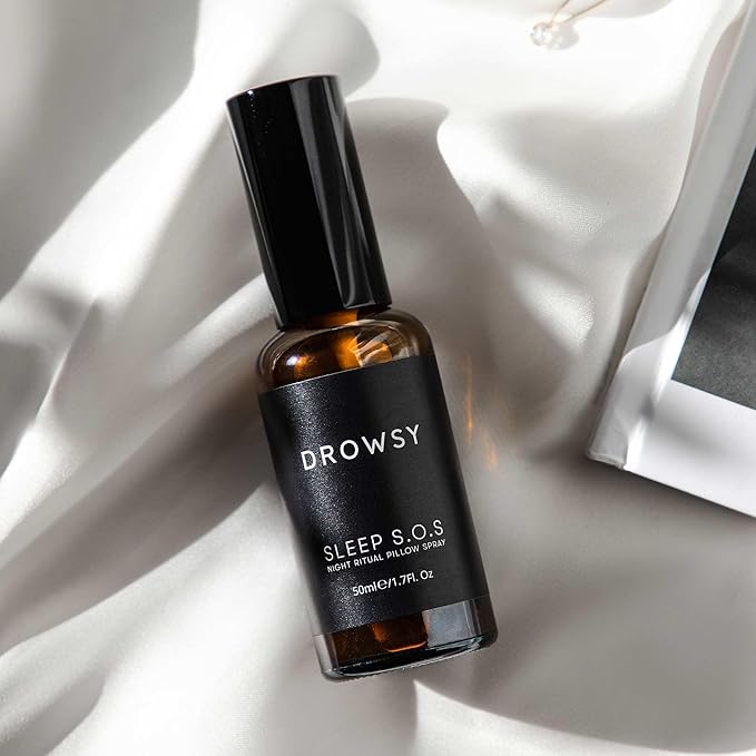 DROWSY Sleep SOS Pillow Spray. Instantly Elevate Your Sleep Experience. Long-Lasting & Effective Formula. 6 Months Worth in one Tiny Bottle.