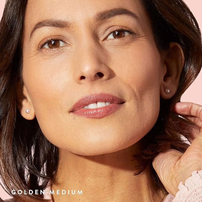 LAURA GELLER NEW YORK Baked Balance-N-Glow Illuminating Foundation - Golden Medium - Buildable Sheer to Light Coverage - Satin Finish