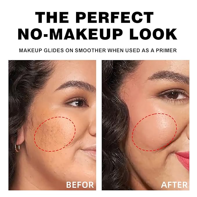 Blurring Balm Powder, Setting Translucent Foundation Primers, Oil Control Concealer Pressed Cream Waterproof Sweatproof Making Long Lasting Makeup Primer (#05 Red, 0.16 oz)