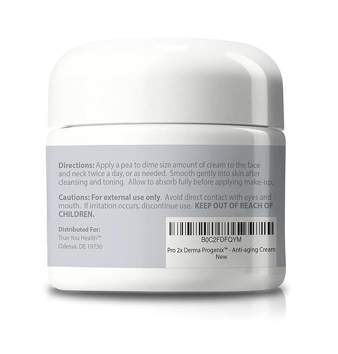 PRO 2X DERMA PROGENIX Cream - Anti Aging Cream - 2 Month Supply - Skin Firming Moisturizer with Vitamin C, Collagen, & Ceramides - Reduce Wrinkles Appearance - Improve Skin Tone, Texture, & Hydration