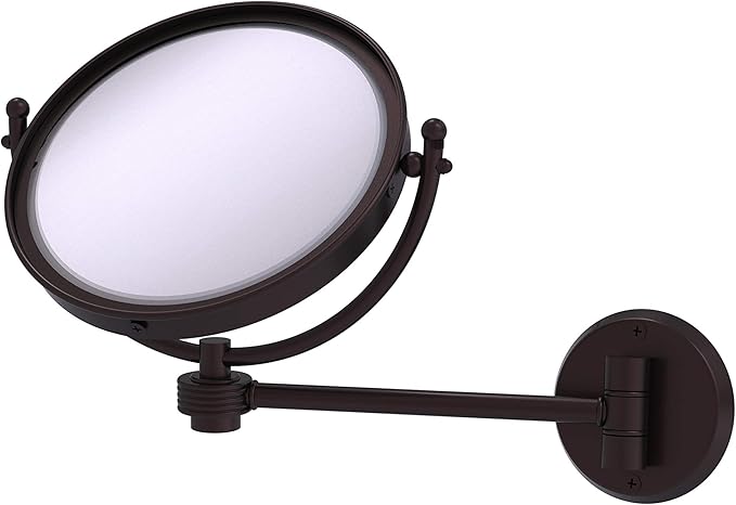 Allied Brass WM-5G/5X-ABZ 8 Inch Wall Mounted 5X Magnification Make-Up Mirror, Antique Bronze