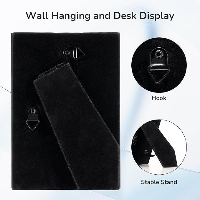 Fun Memories 4x5.8 Inch Frameless Travel Mirror β Wall Mount or Desk Stand, Bracket Included, Ideal for Makeup Vanity Use