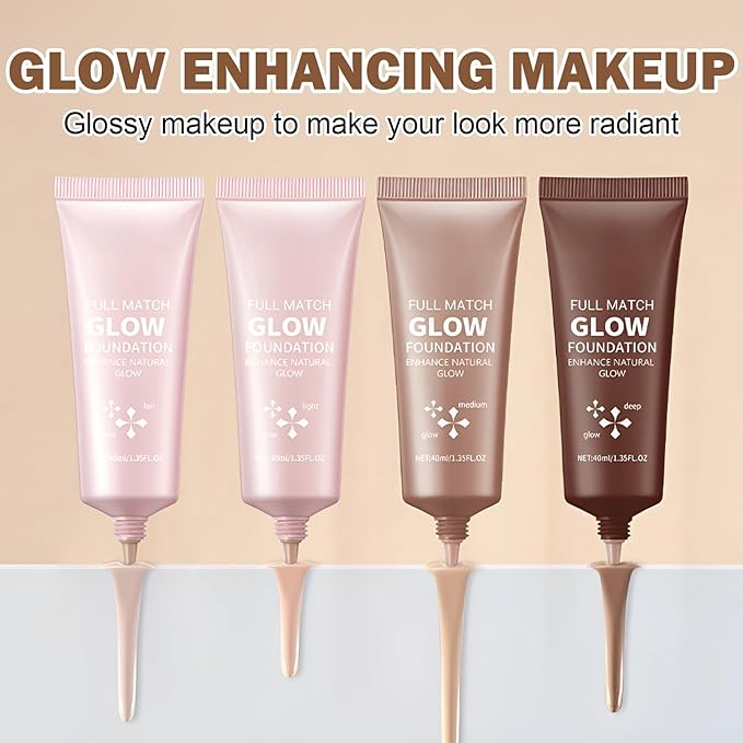 Natural Glow Illuminator Glotion Liquid Highlighter for Face & Body Glow Moisturizing Makeup Highlighter Lightweight Long Lasting Glow Lotion - 02 Light